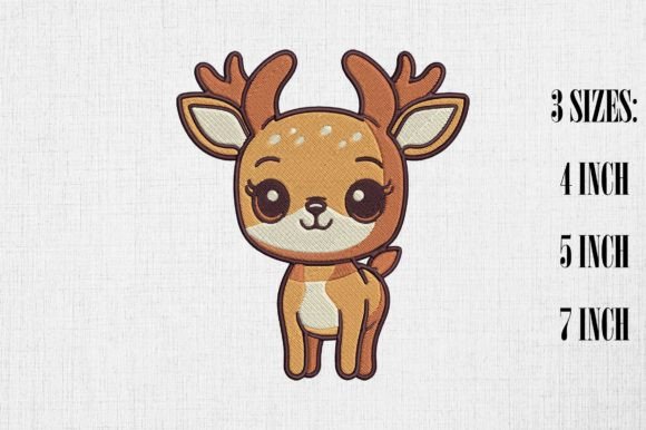 Cute Kawaii Deer Embroidery Design Review