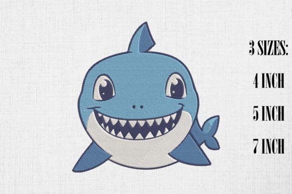 Evaluating Cute Kawaii Shark Embroidery for Etsy Shops