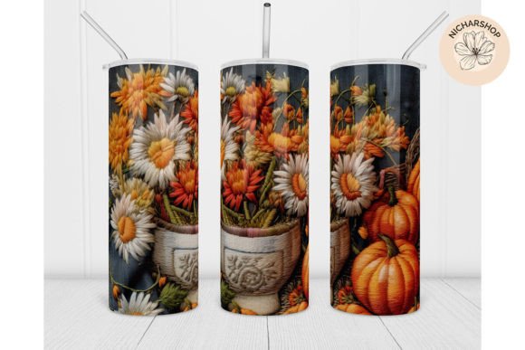 Review: 20oz Pumpkin Embroidery Autumn Tumbler