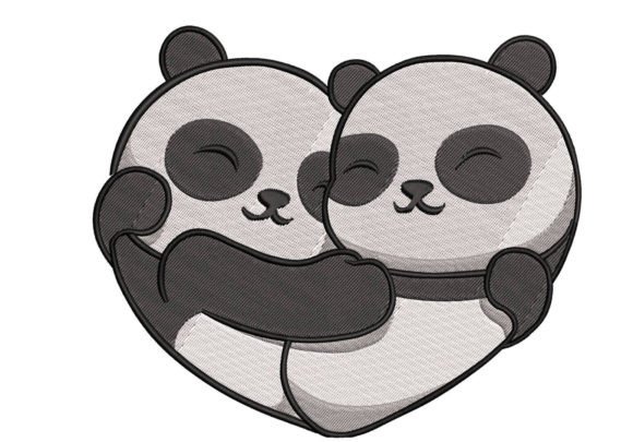Review: Adorable Hugging Panda Embroidery for Business