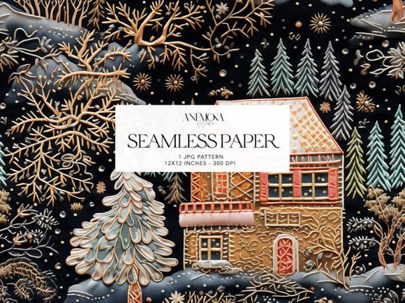 Review: Embroidery Gingerbread Village Paper