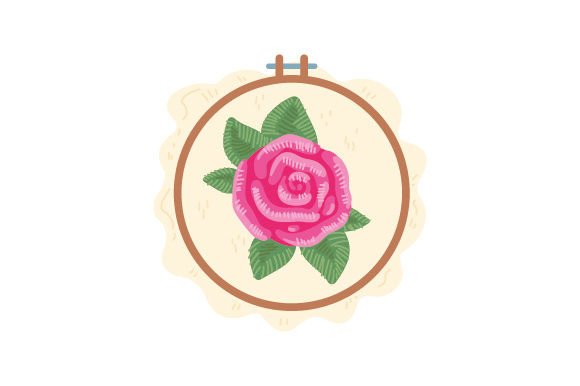 Reviewing Embroidery Hoop with Rose for Boutique Apparel