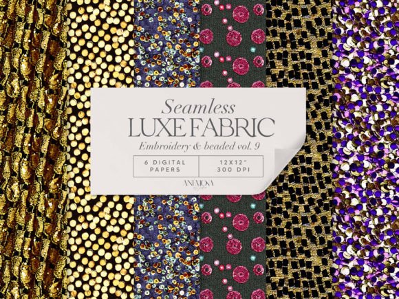 Reviewing Embroidery Sequin Fabric Pattern Paper