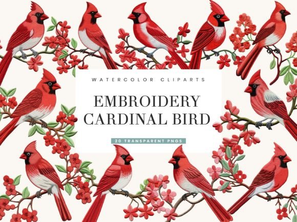 Reviewing the Cardinal Birds Clipart Bundle