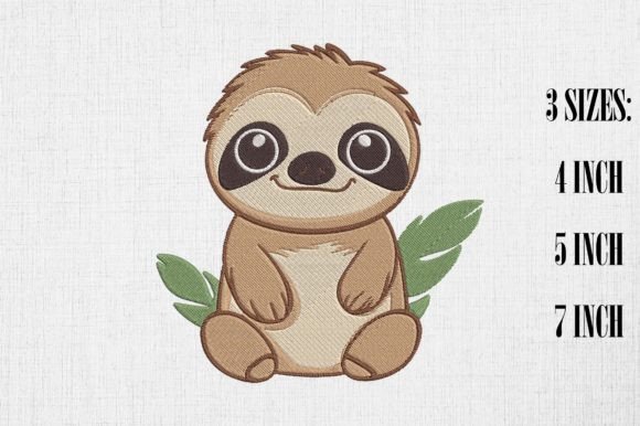 Reviewing the Cute Kawaii Sloth Embroidery Design