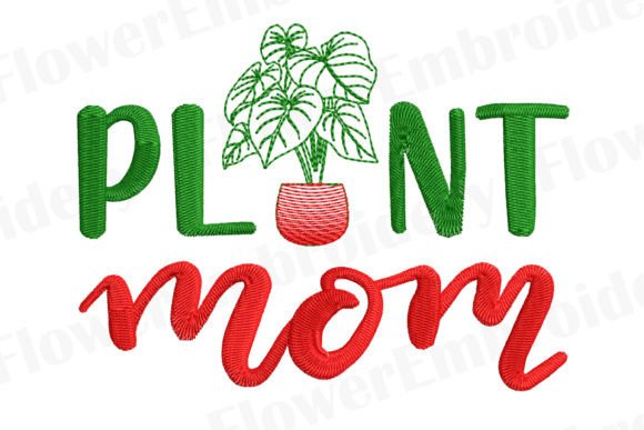 Reviewing the Plant Mama Machine Embroidery Design